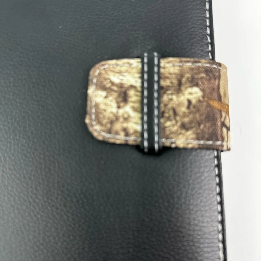 Realtree Black, Brown Camo Padfolio with Legal Pad with Tab & Slip in Closure